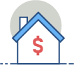 house with dollar sign icon