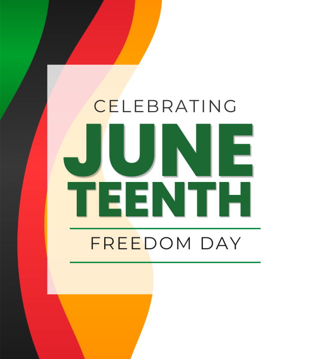 Juneteenth celebrating freedom day