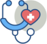 Stethoscope with heart icon