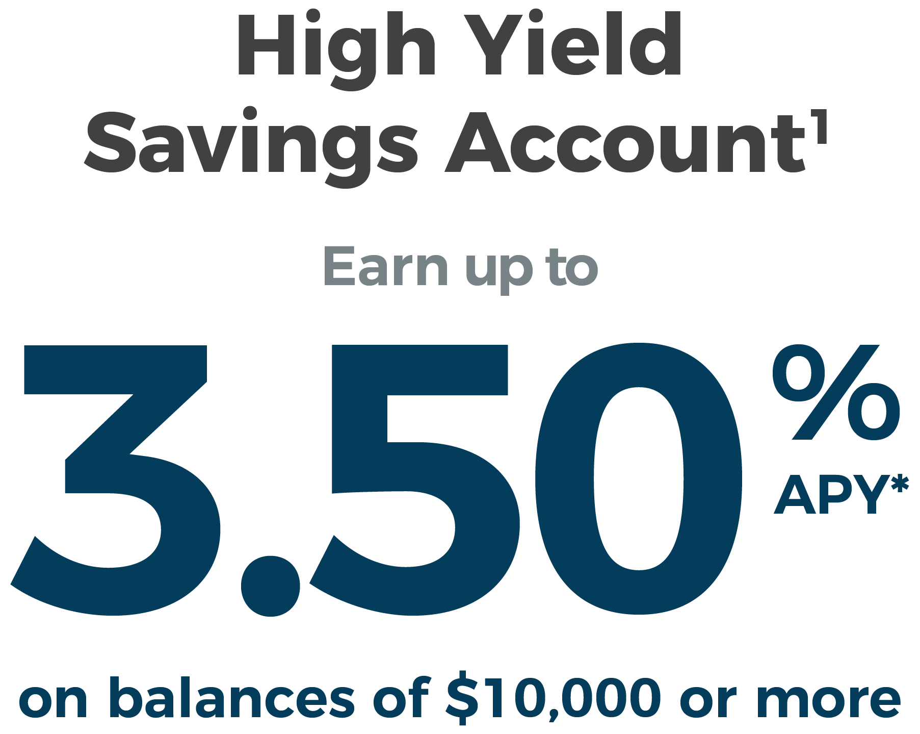Special High Yield Savings Account Offer
