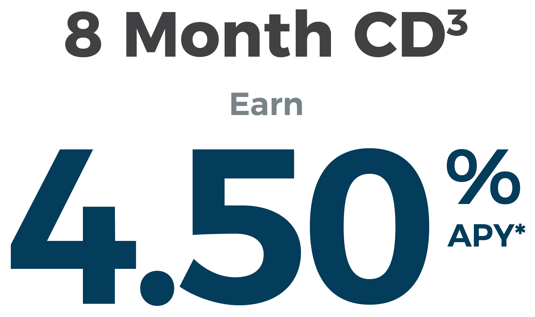8 Month CD 4.50% APY