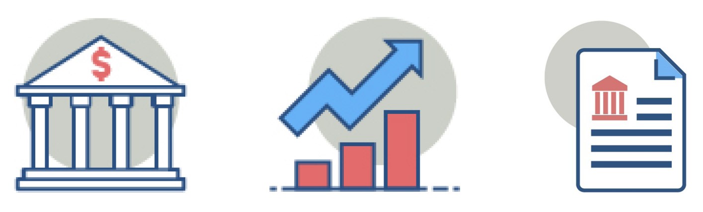 Investment Bonds Icon Block