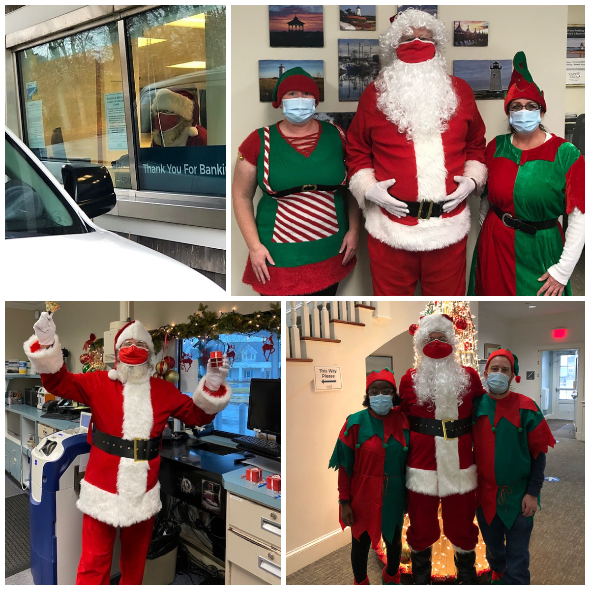 Drive-Up Santa events collage