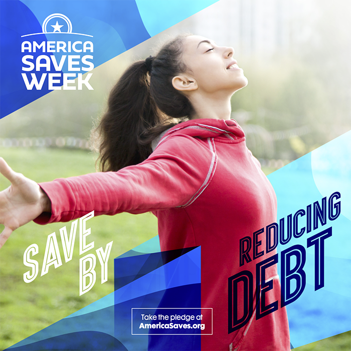 Save by reducing debt graphic