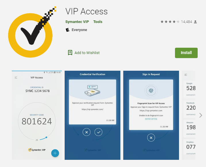 VIP Access for Android App