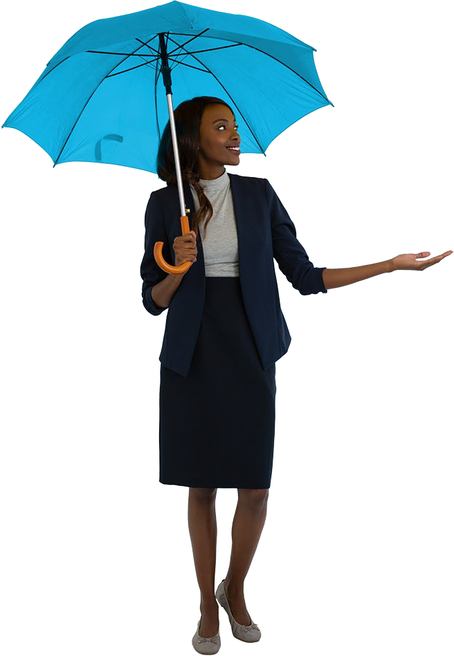 Woman with umbrella