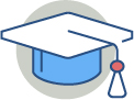 Mortar board icon