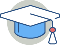 graduation cap icoin