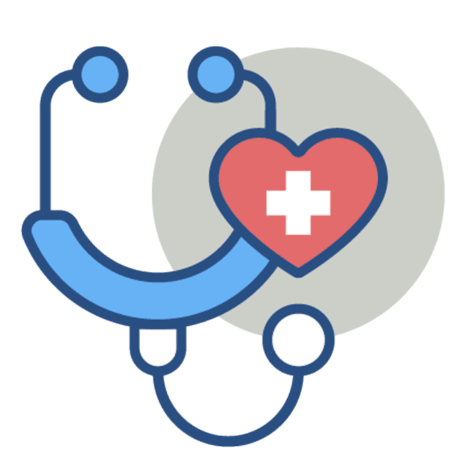 Stethoscope and heart icon