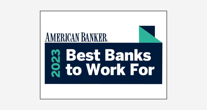 American Banker Best Banks to Work For 2023 badge