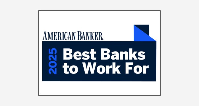 American Banker Best Banks to Work For 2025 Badge