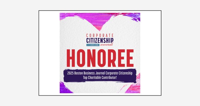 Top Charitable Contributor Boston Business Journal