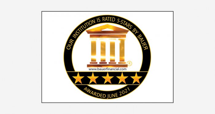 BauerFinancial 5-Star Rating Badge