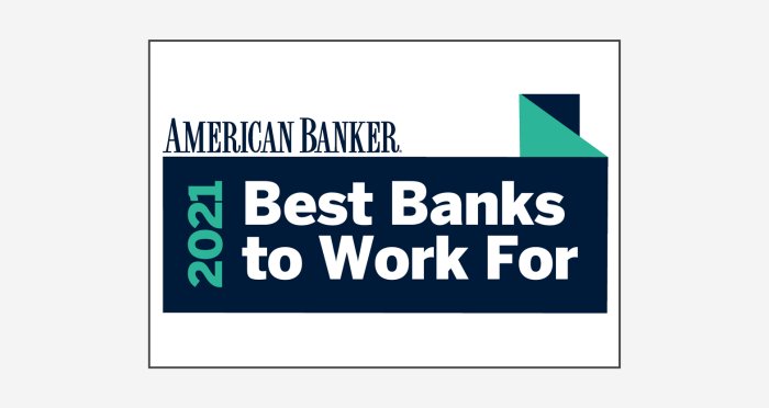 American Banker 2021 Best Banks to Work For Badge