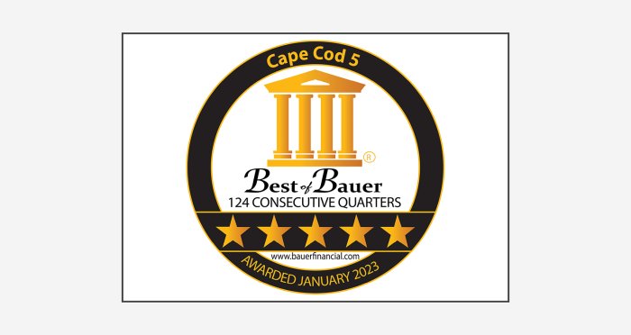 BauerFinancial 5-Star Rating badge