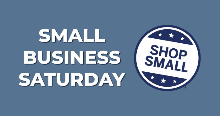 Small Business Saturday Small Business Saturday with Shop Small logo