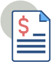 document with dollar sign icon