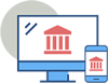Online and mobile banking icon
